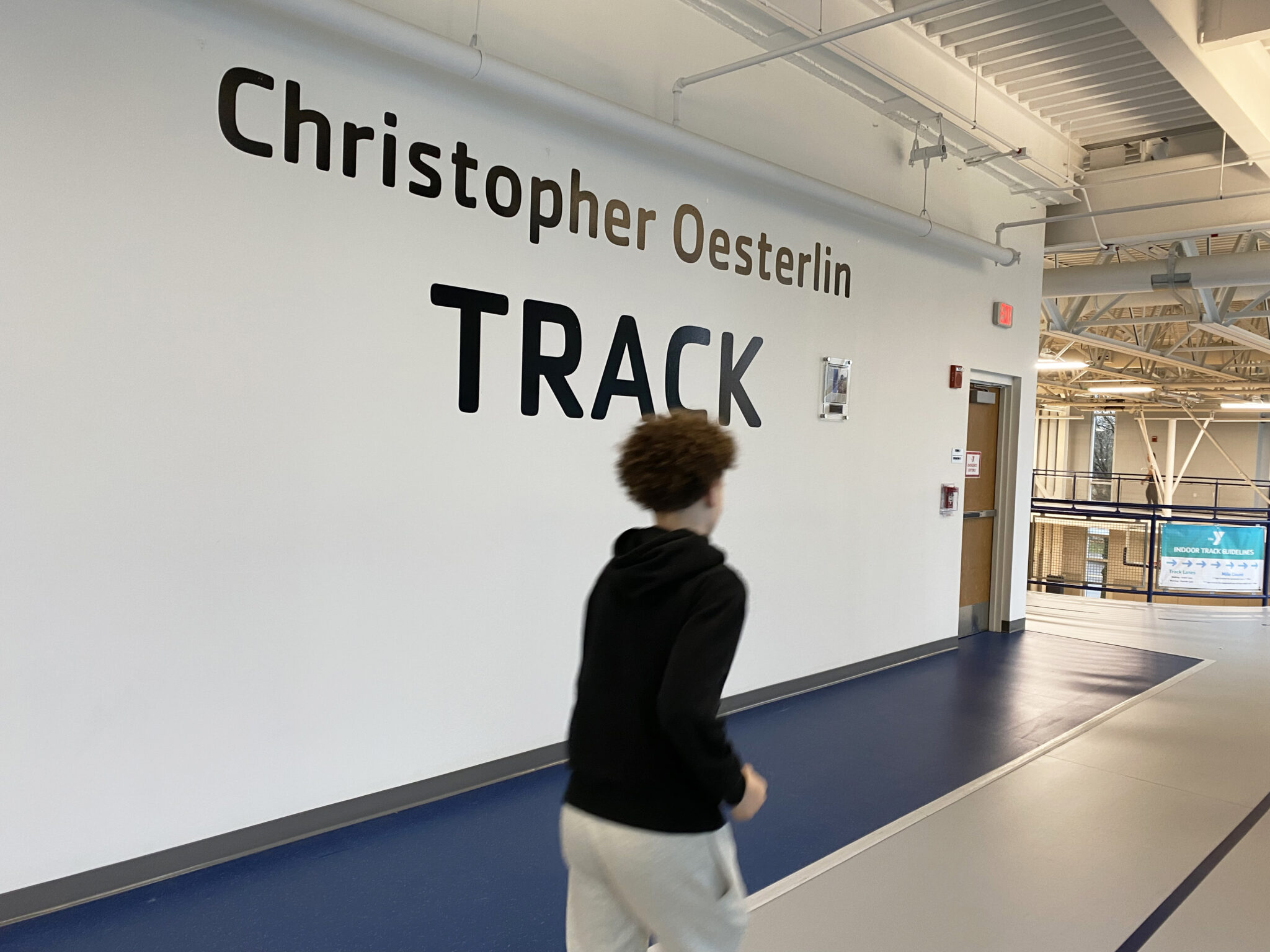Indoor Track Dedicated to Chris Oesterlin YMCA of Metro North
